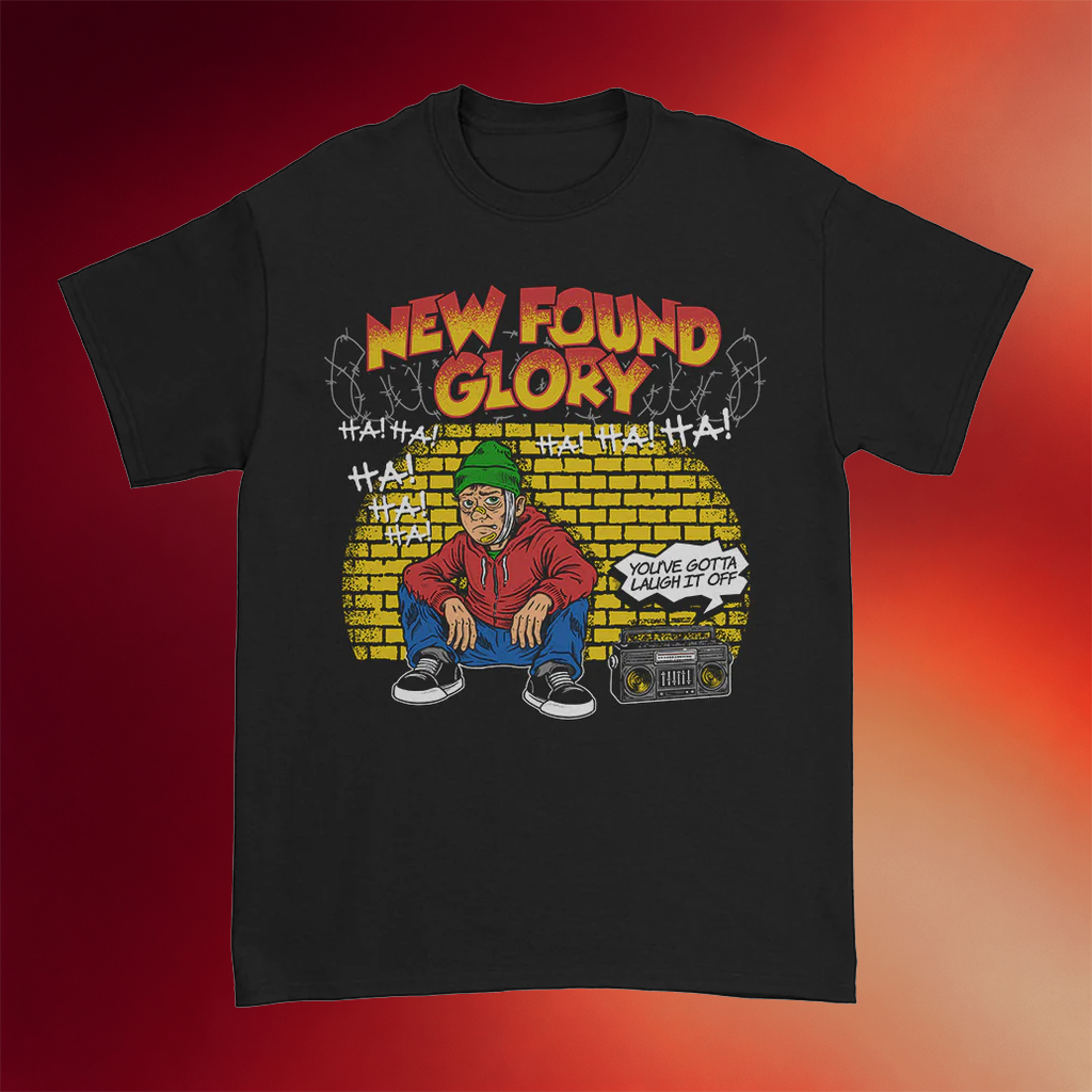 New Found Glory Merch 2026 Laugh It Off T-Shirt Black Music Lover Gifts For Him
