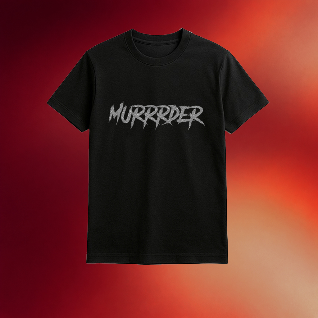 Murrrder Fake Glitter Effect Shirt Best Gifts For Boyfriend