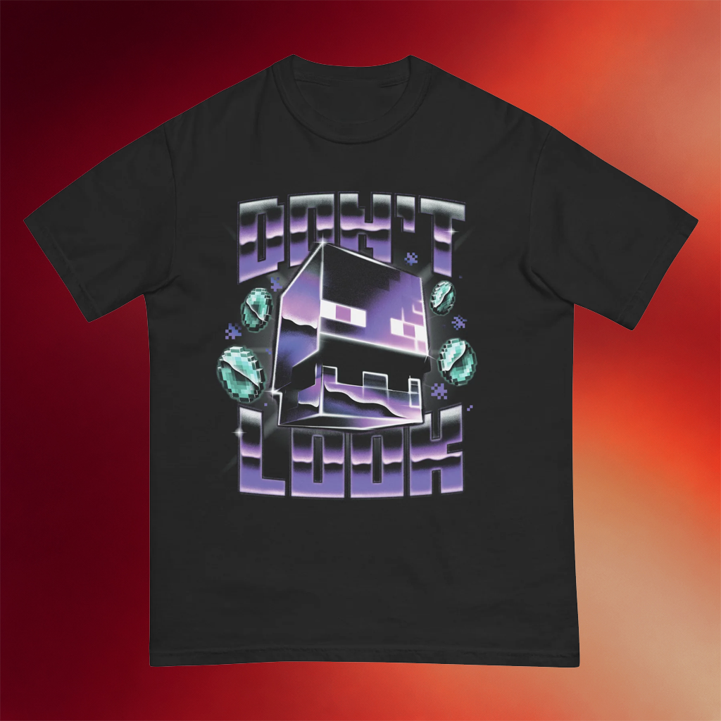 Minecraft Merch 2026 Don_t Look T-Shirt Minecraft Shirt Gifts Ideas For Son