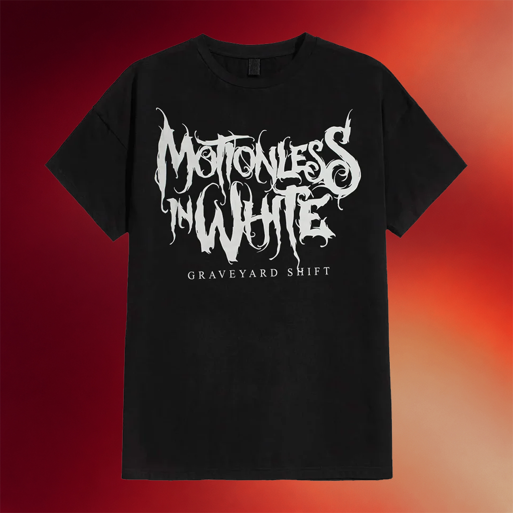 Motionless In White Merch Graveyard Shift Logo T-Shirt Motionless In White Shirt Gifts For Him