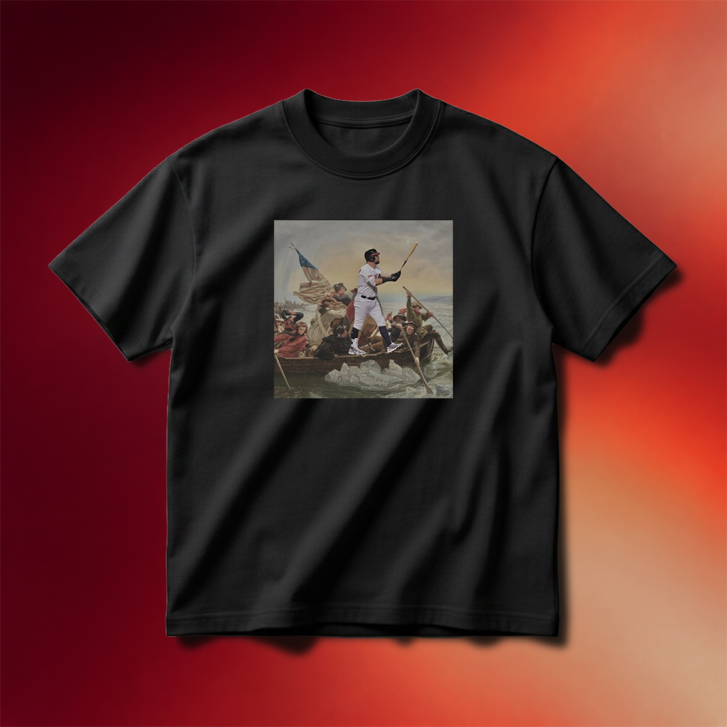 Kyle Schwarber Schwarber Crossing The Delaware Team USA 2026 WBC T-Shirt Funny Shirts
