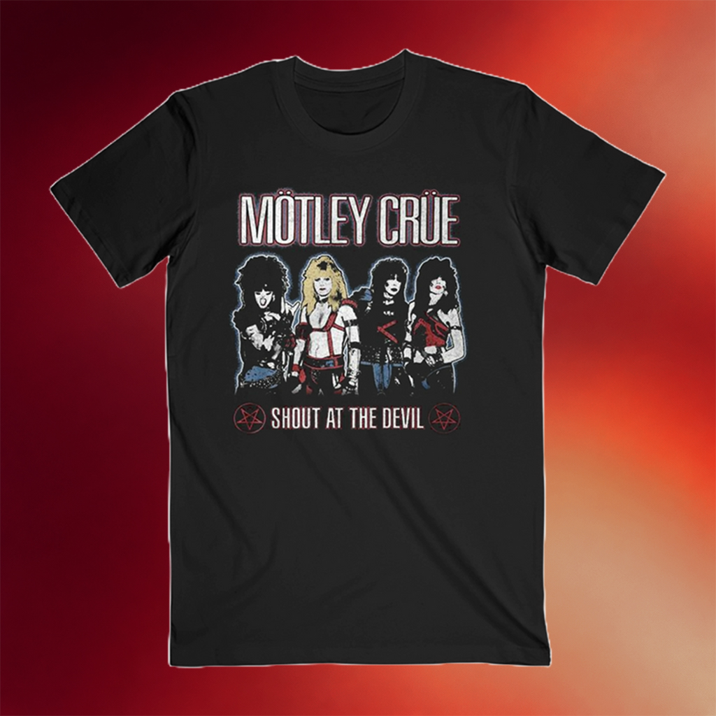 Motley Crue Merch 2026 Shout At The Devil Black T-Shirt Gift For Band Fans