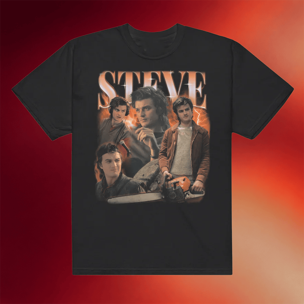 Netflix Shop Merch Stranger Things T-Shirt Steve Heartthrob Shirt Birthday Present For Him