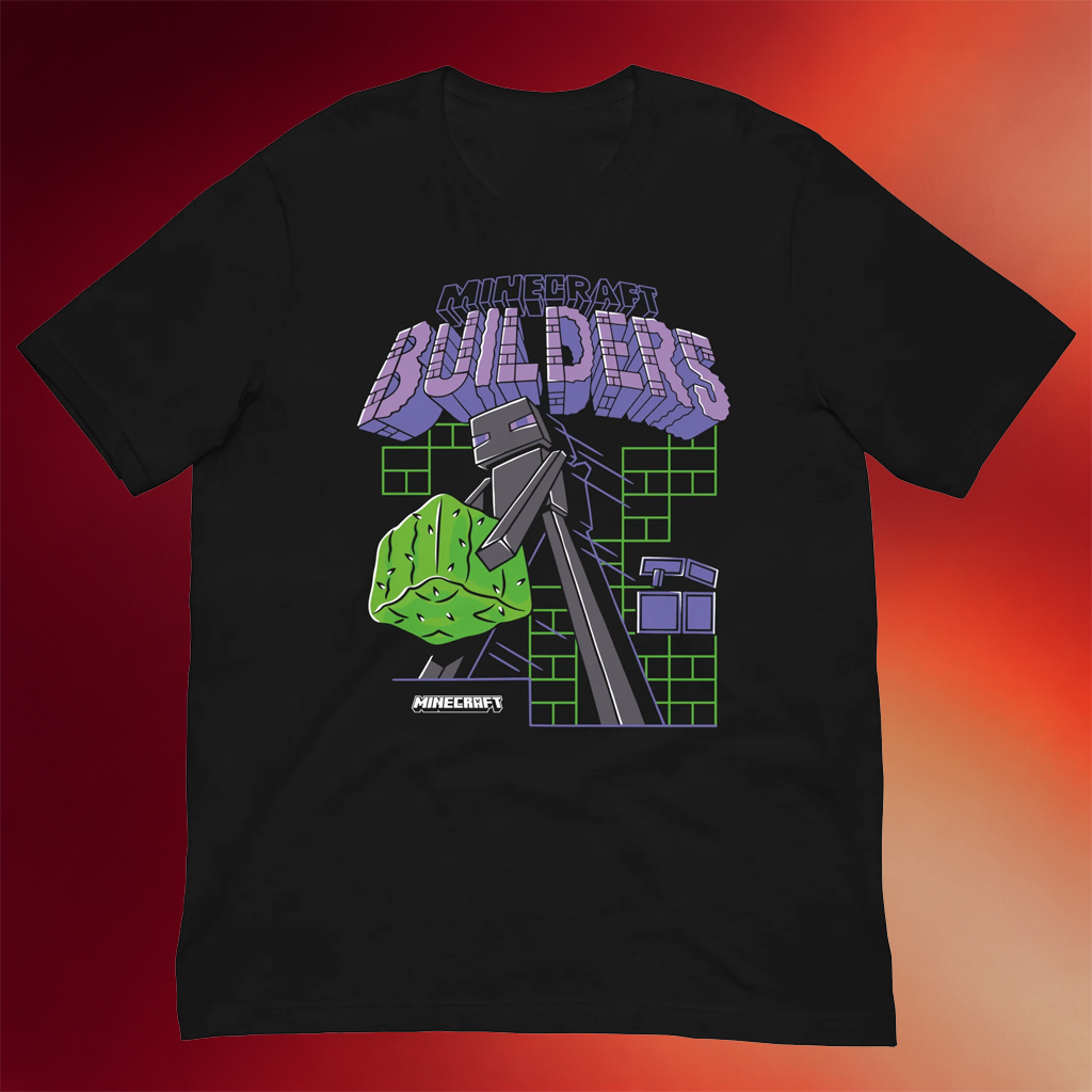Minecraft Merch 2026 Team Builders T-Shirt Great Gifts For Friends