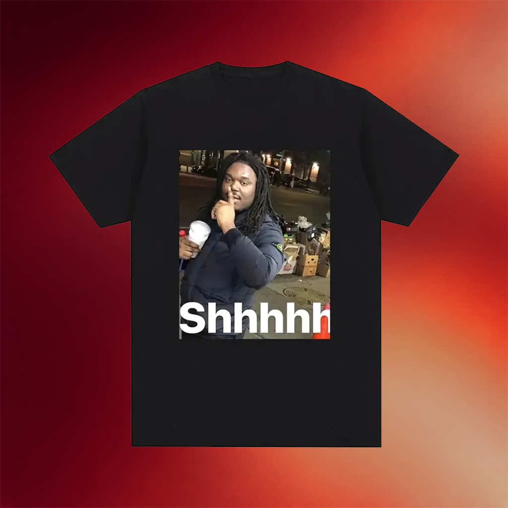 Lucki Merch 2026 Shhh T-Shirt Lucki Meme Shirt Unique Gifts For Rapper Fans