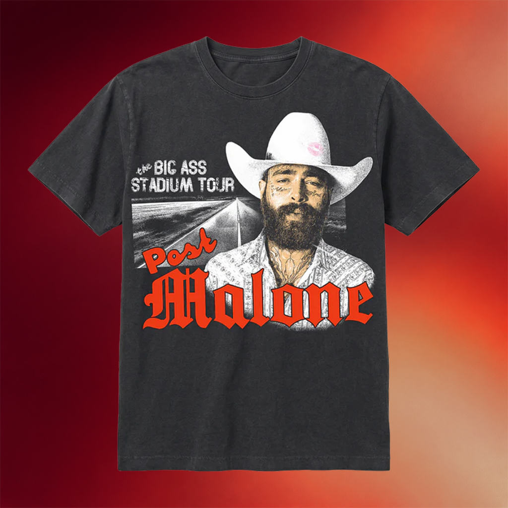 Post Malone Merch 2026 Big Ass Stadium Tour Photo T-Shirt Post Malone Tour Merch Fan Gifts