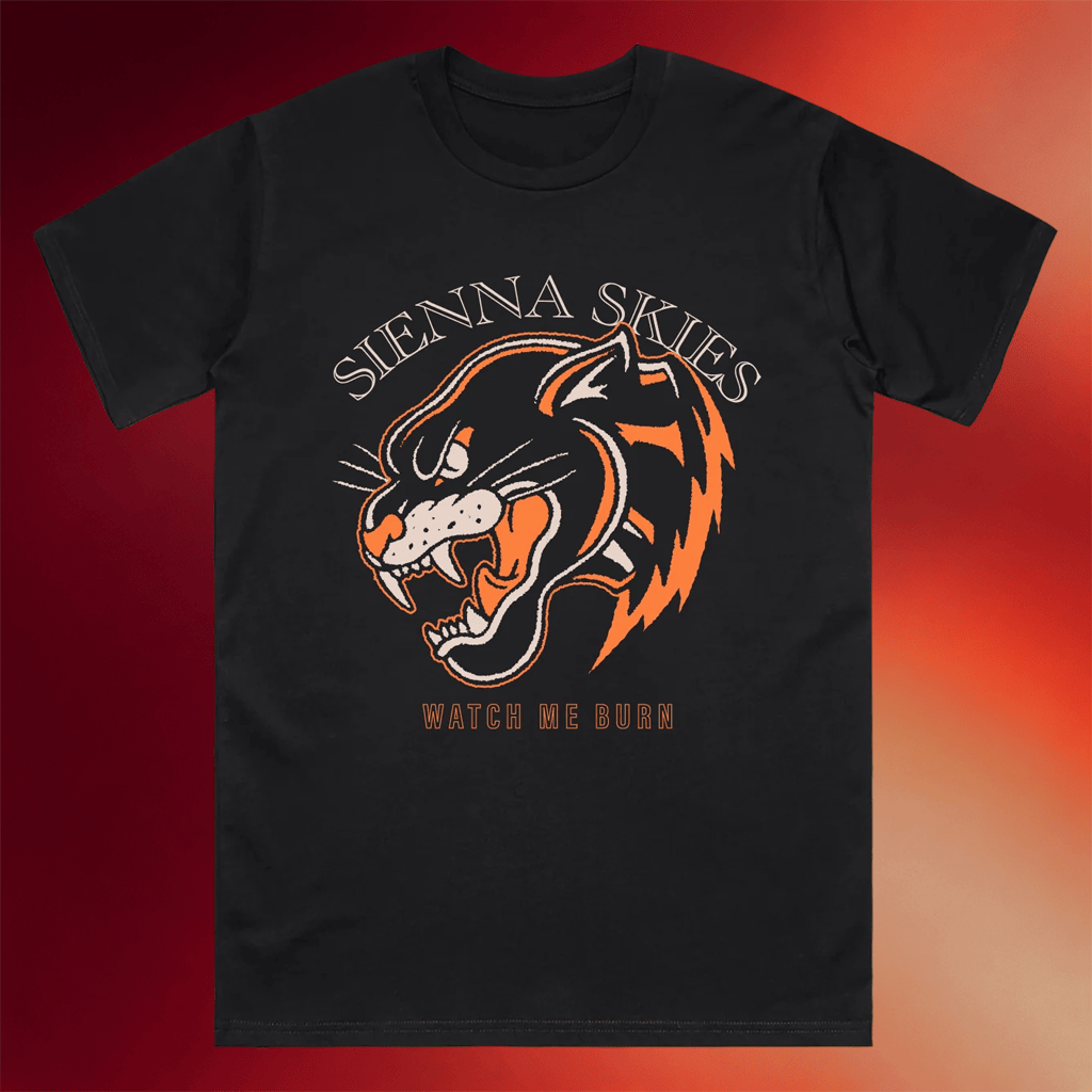 Passion Eight Records Merch 2026 Sienna Skies Panther T-Shirt Watch Me Burn Shirt Fan Gifts