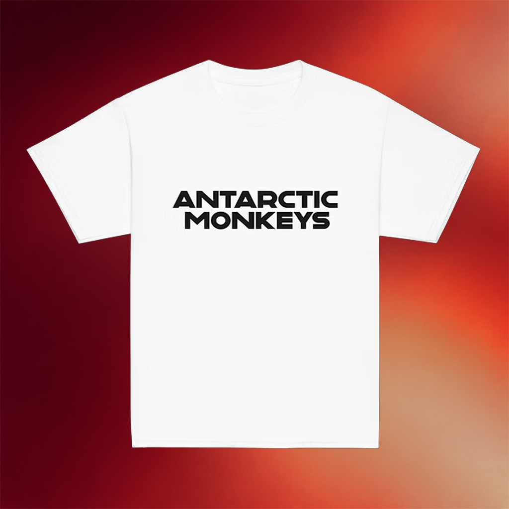 Antarctic Monkeys Merch 2026 New Black Logo White T-Shirt Gifts For Music Lovers