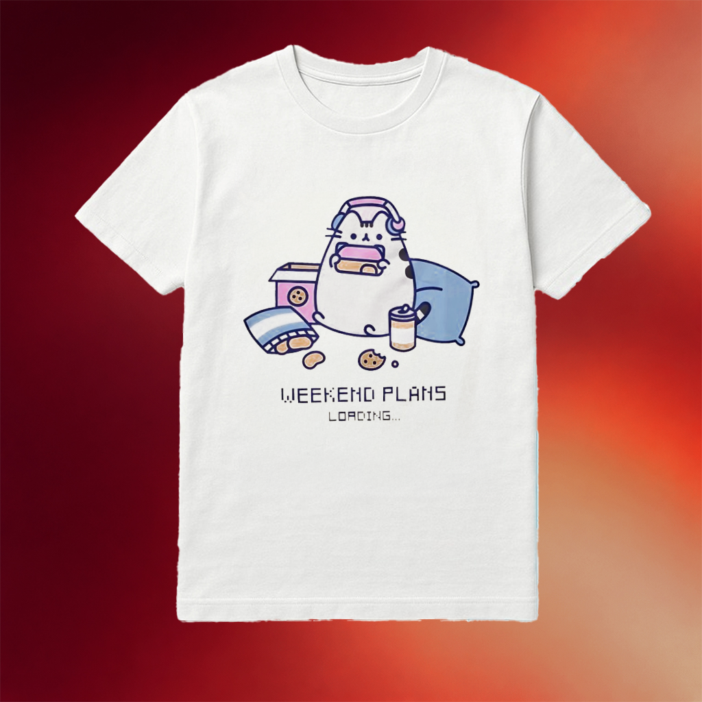 Cat Weekend Plans Loading Meme Shirt Gift Ideas For Girlfriend