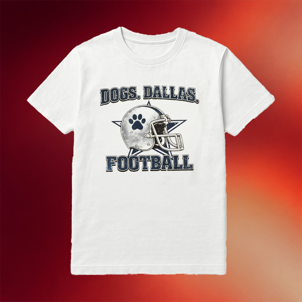 Dog Dallas Football Helmet Logo Shirt Game Day Apparel Best Gifts For Football Fans