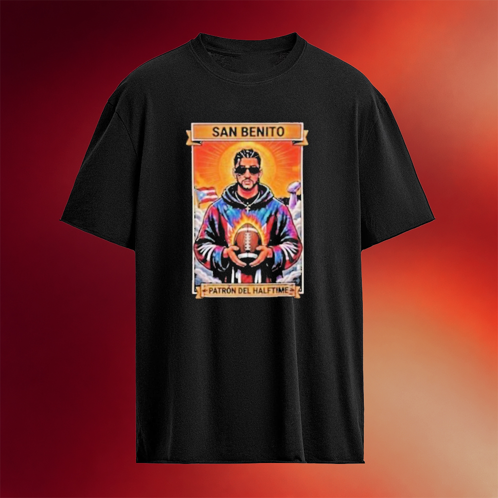 Bad Bunny Super Bowl 2026 Shirt San Benito Patron Del Halftime T-Shirt Bad Bunny Merch