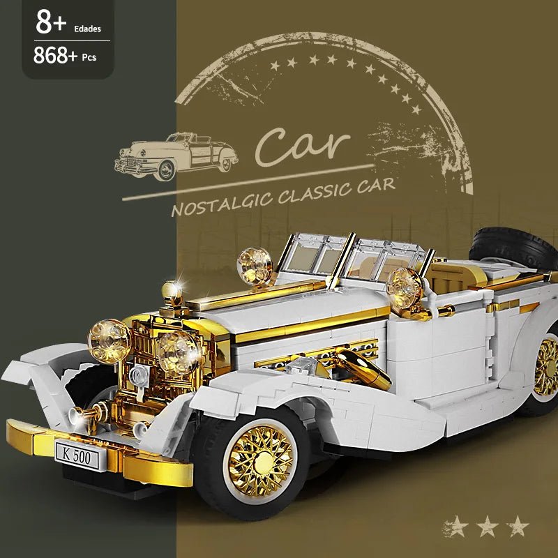 Mould King 10003 K500 Vintage Car - Classic Building Blocks Set - Sofhome