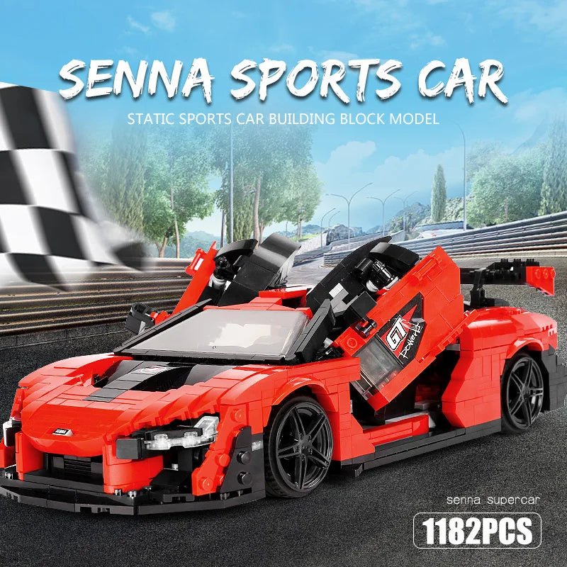 Mould King 10007 Red Sport Racing Car - Sofhome