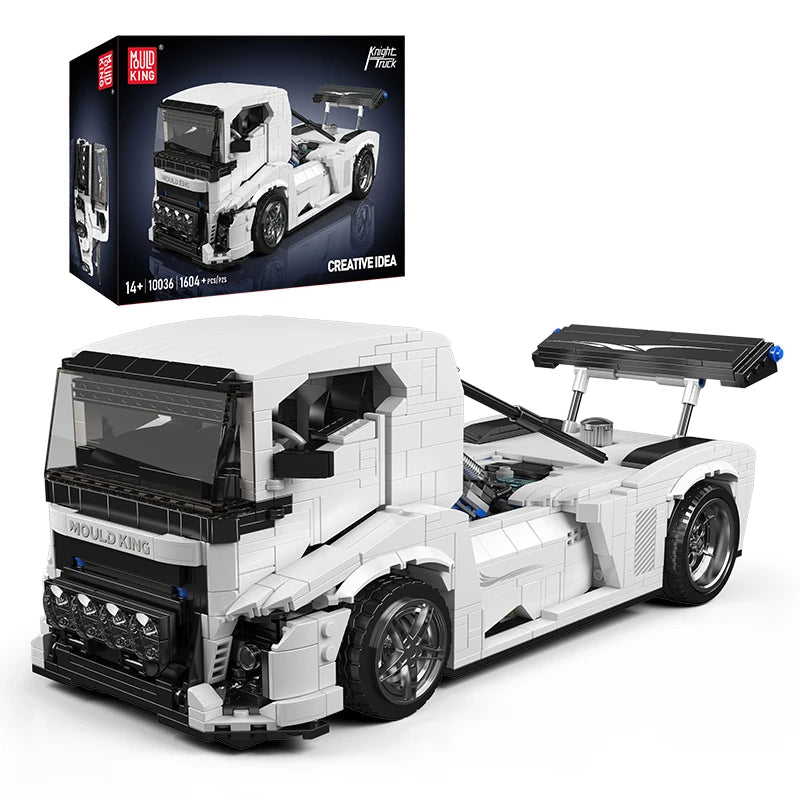 Mould King 10036 White Knight Truck - Technical Building Block Set - Sofhome
