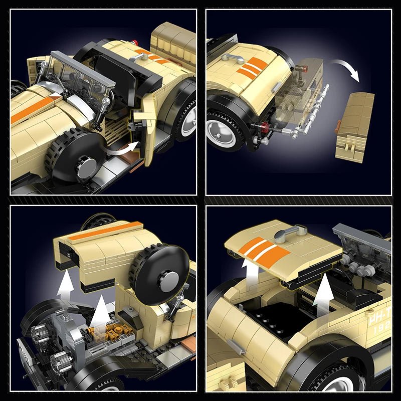 Mould King 10115 The Fantom - Vintage Car Building Block Set - Sofhome
