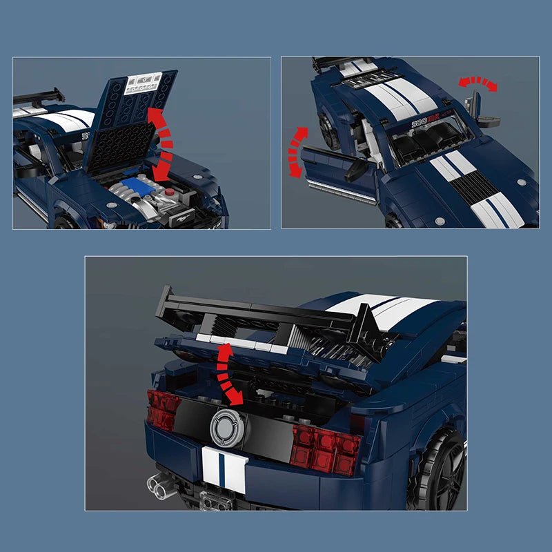 Mould King 10208 Shelby GT500 - Building Block Sport Car Model - Sofhome