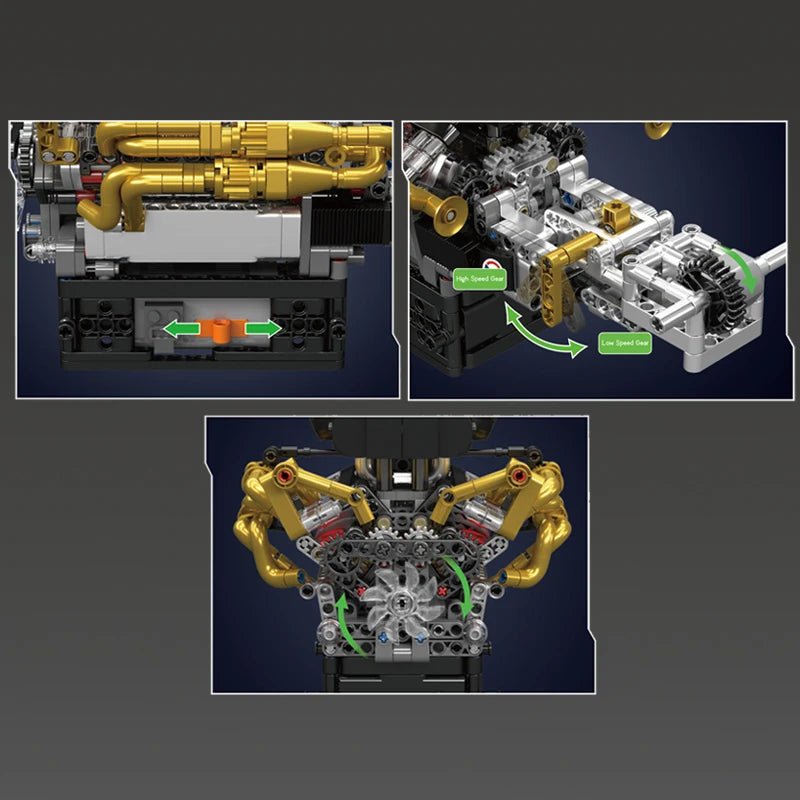 Mould King 10224 Valkyrie V12 Engine - Sofhome