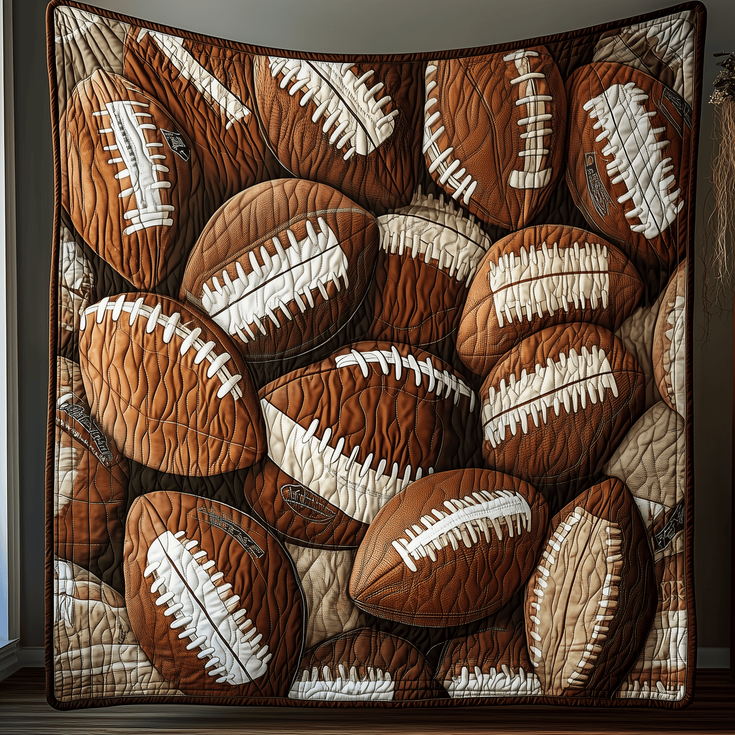 American Football Quilted Blanket Men's Unique Gifts For Football Lovers