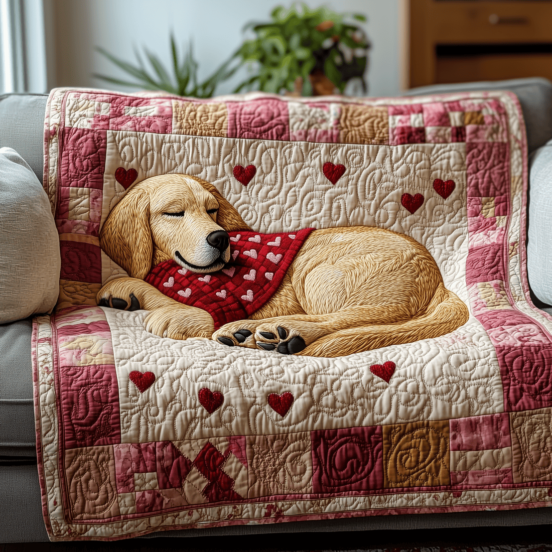 Sleepy Golden Retriever Valentines Blanket Throws Best Valentine Gift For Wife