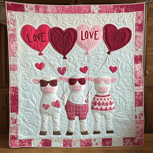 Cute Cow Valentine Blanket Throws Best Valentine Gift For Cow Lovers