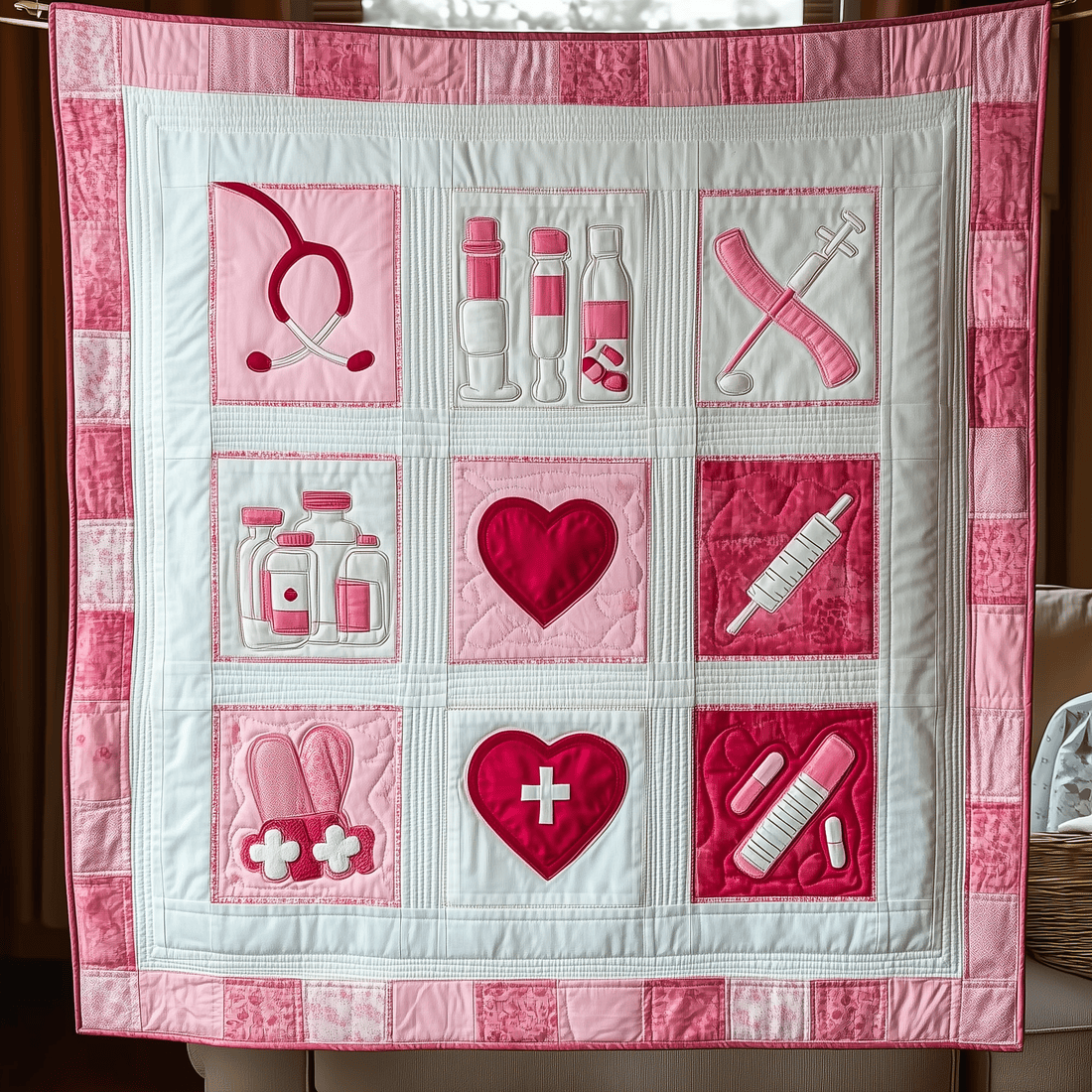 Valentine Nurse Throw Blankets Quilt Unique Valentines Gifts For Nurses