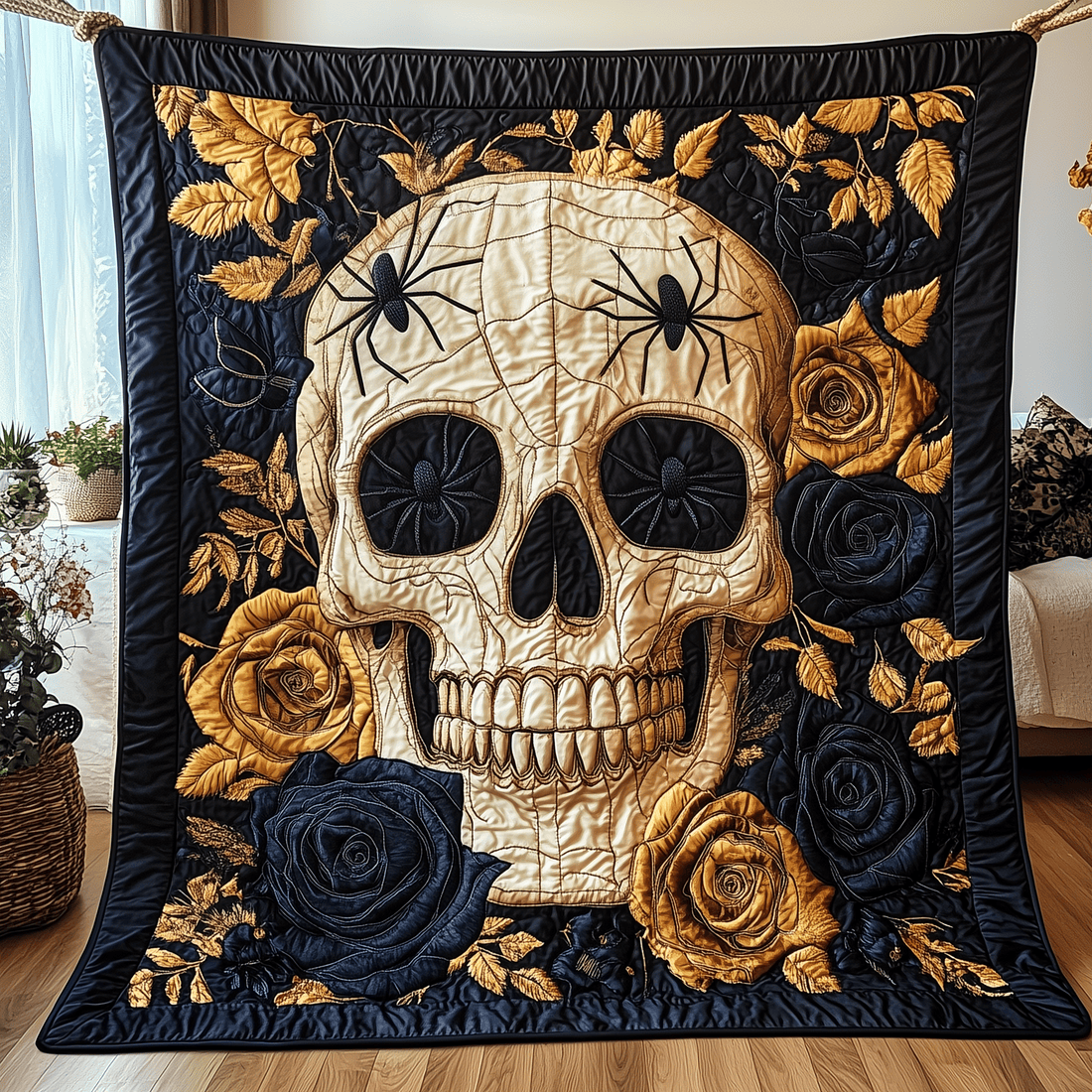 Valentine's Day Skull Pattern Throw Blanket Valentine Gift Basket Ideas