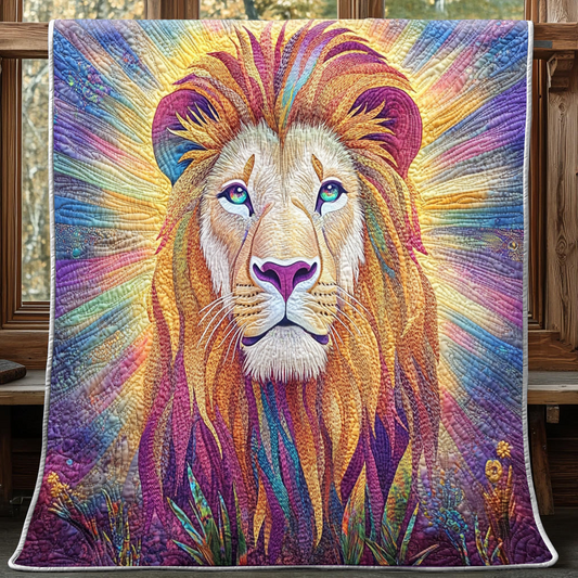 Majestic Lion Quilt Blanket Luxury Throw Blankets For Couch Best Father's Day Gifts For Husband