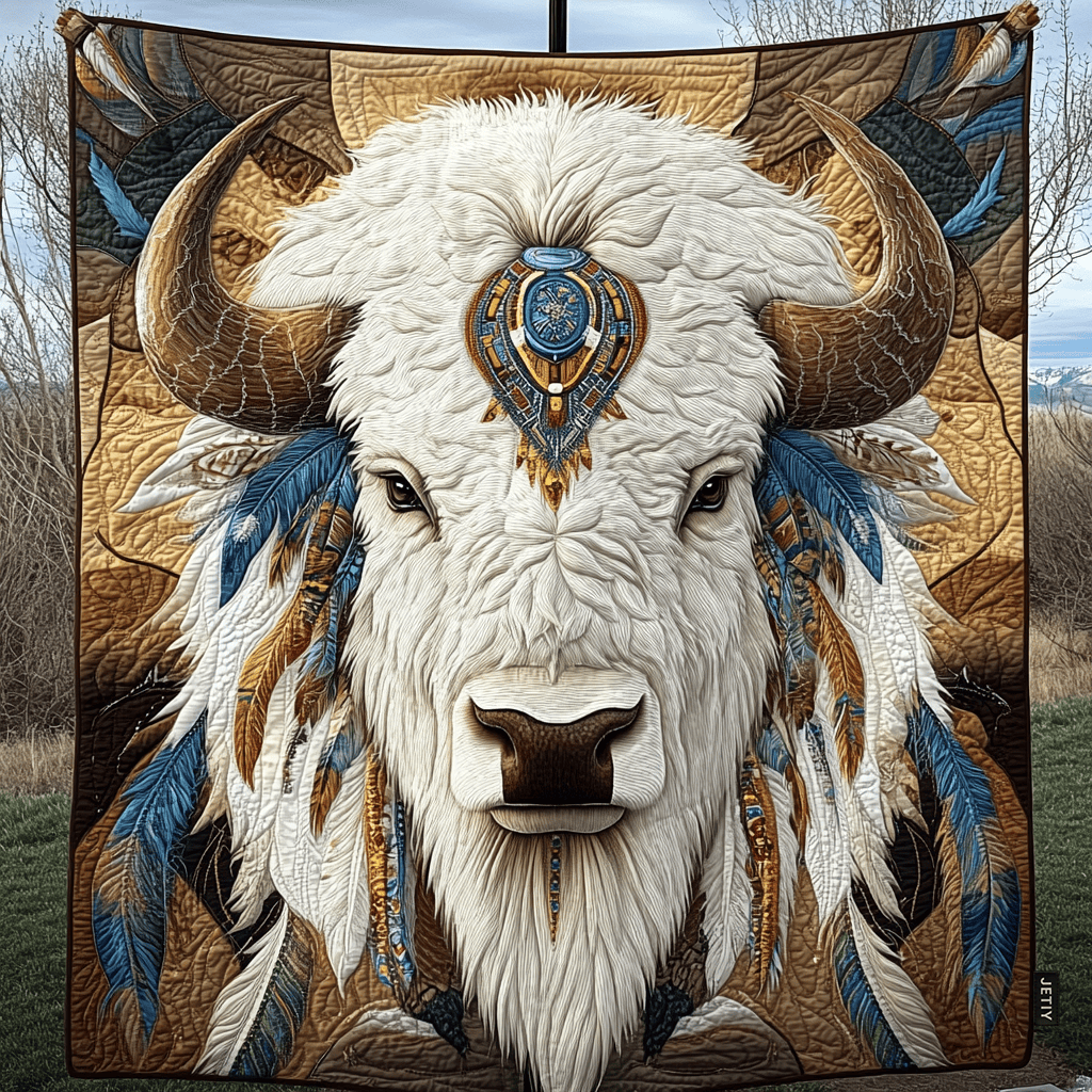 Tribal Herd Quilted Blanket Best Throw Blanket Father's Day Gifts For Grandpa