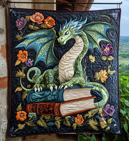 Book Guardian Quilted Blanket Dragon Throws For Couch Great Father's Day Gifts