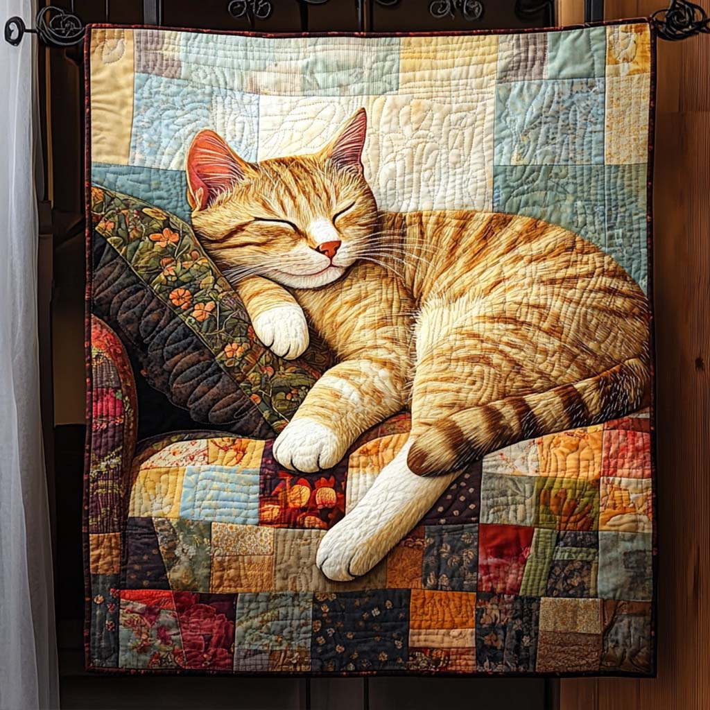 Cat Snap Quilted Blanket Floral Best Throw Blanket Fathers Day Gift From Daughter