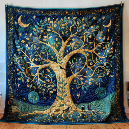 Tree Of Life Quilted Blanket Luxury Throw Blankets 50th Birthday Gifts For Men