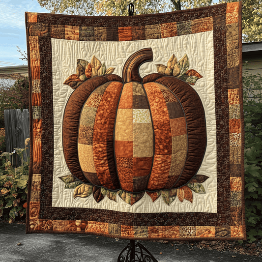 Autumn Pumpkin Quilted Blanket Throw Blankets For Couch Best Father's Day Gifts For Dad
