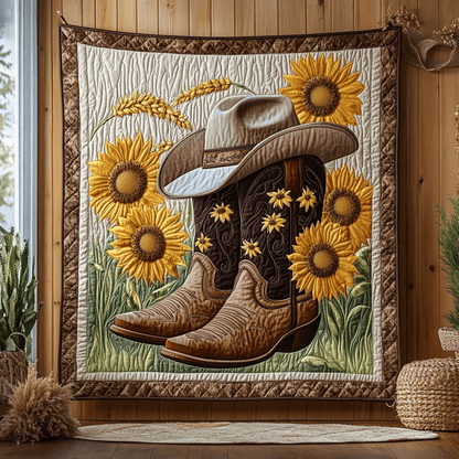 Cowboy Boots Quilt Blanket Best Throws For Couch Gifts For Mom