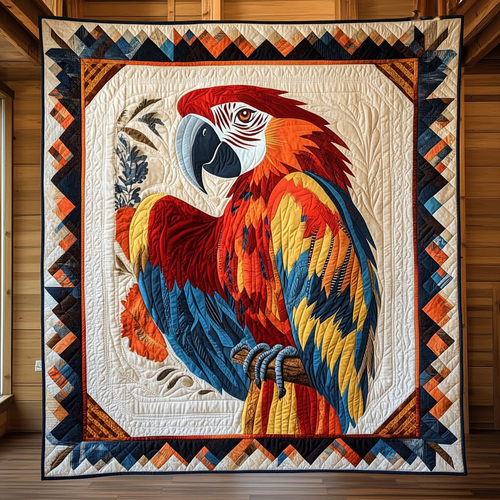 Tribal Parrot Quilt Blanket Best Throws For Couch Housewarming Gifts