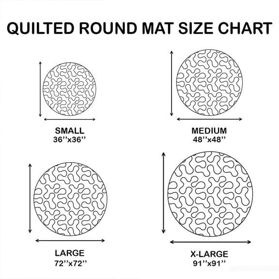 Candy Corn Abyss Quilted Round Mat Halloween Round Mat Halloween Gifts For Adults