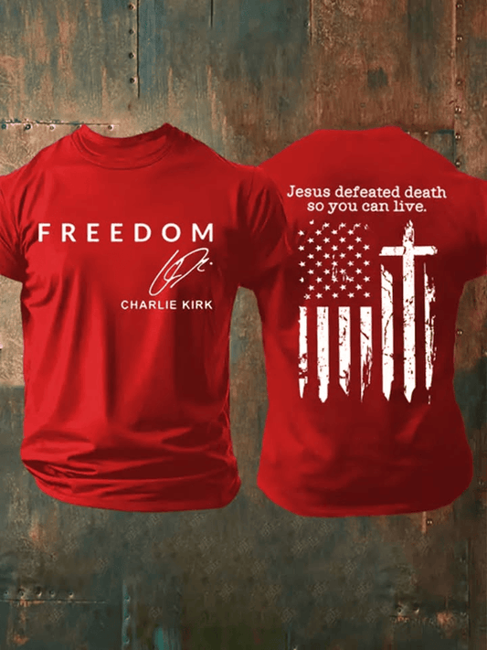 Freedom Charlie Kirk Shirt Wear Red on 14th October Shirt Tribute Charlie Kirk Birthday