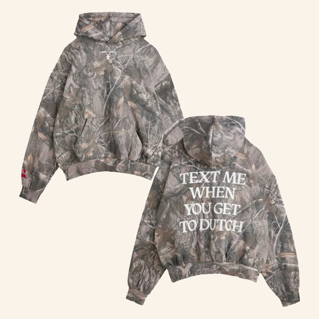 Lonely Ghost Merch LG X Dutch Bros Text Me When You Get To Dutch Hoodie Gifts For Friend -Mouldkingstore