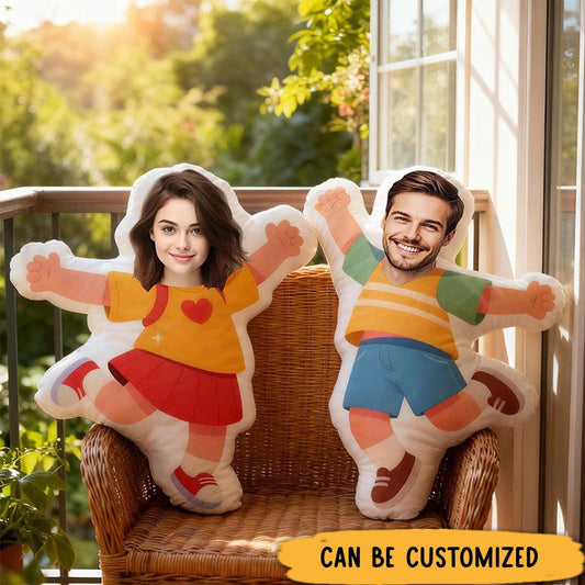 Personalized Funny Custom Face Photo Pillow for Couple for Girlfriend Boyfriend Valentine's Day Gift Christmas Gift for Husband Wife - Mouldkingstore