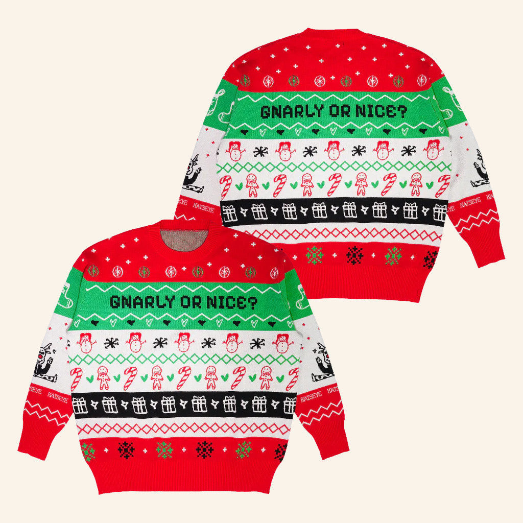 Katseye Merch Gnarly Or Nice Ugly Christmas Sweater Xmas Gifts For Besties