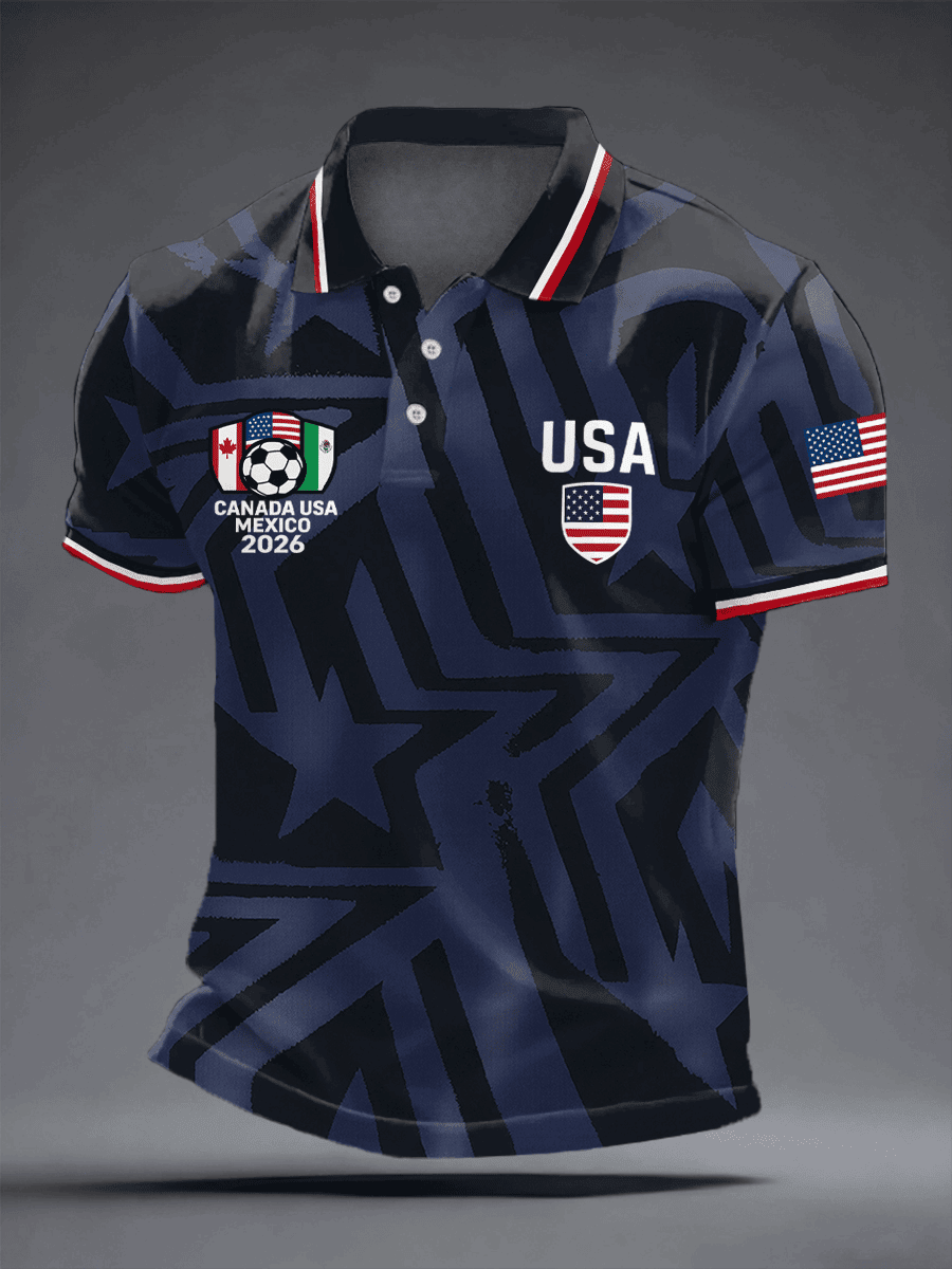 USA Soccer FIFA 2026 World Cup Polo Shirt Game Day Clothing Gifts For Soccer Lovers