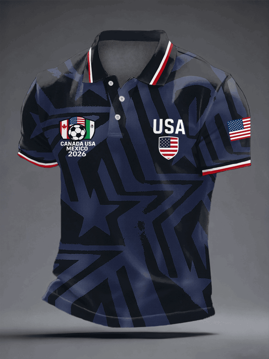 USA Soccer FIFA 2026 World Cup Polo Shirt Game Day Clothing Gifts For Soccer Lovers