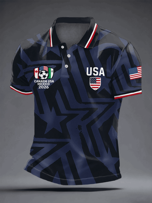 USA Soccer FIFA 2026 World Cup Polo Shirt Game Day Clothing Gifts For Soccer Lovers