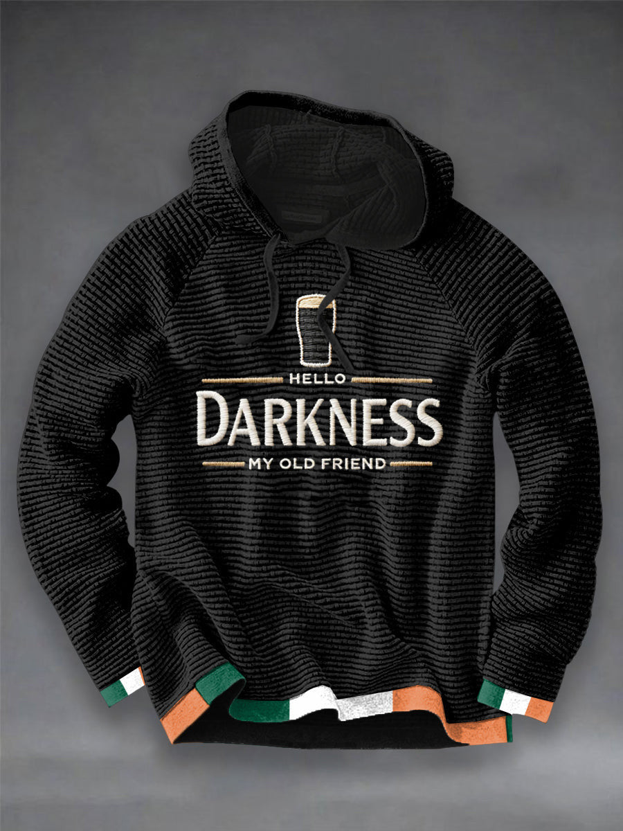 Hello Darkness My Old Friend Hoodie Saint Patricks Day Clothes Gift For Irish Husband