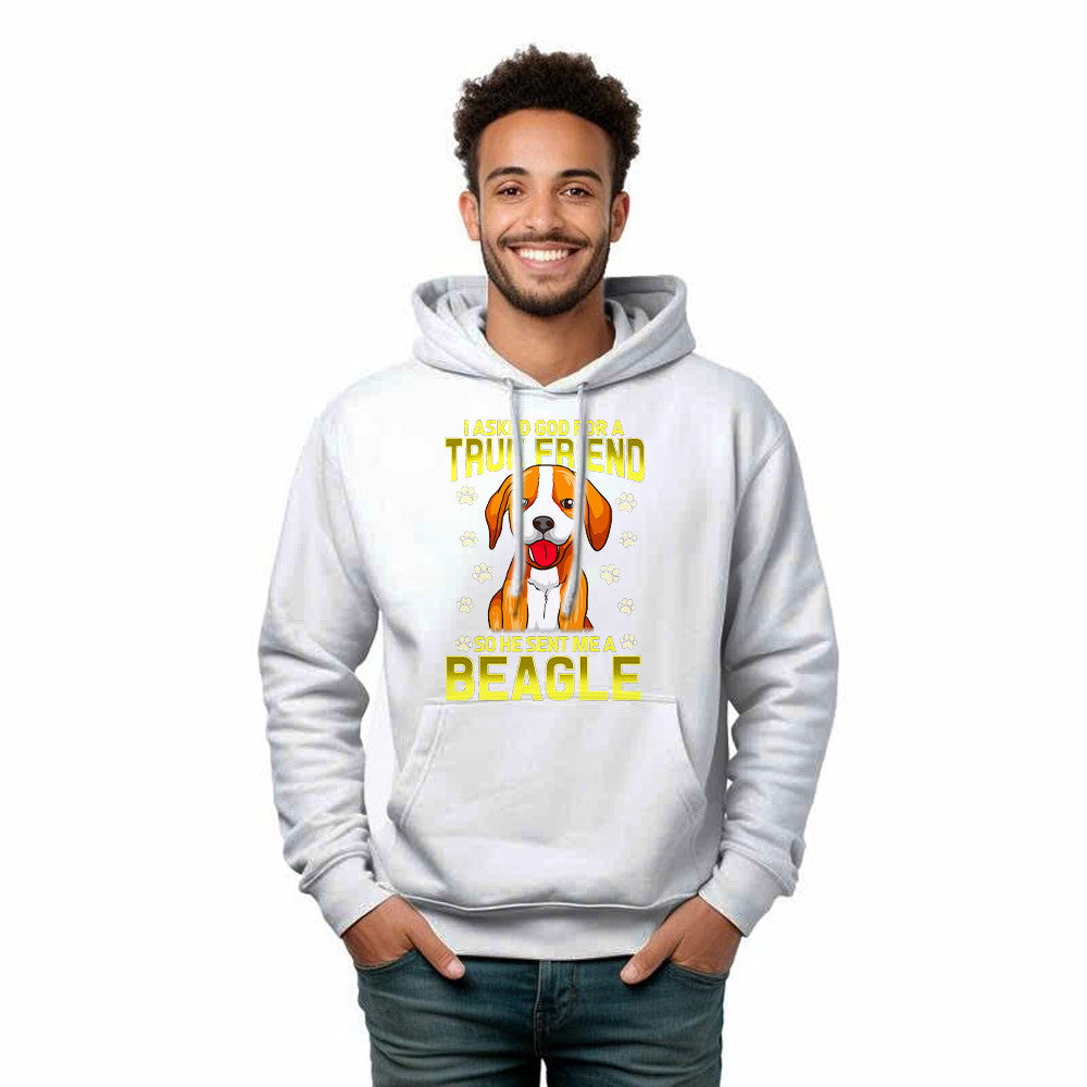 Beagle Dog Hoodie I Asked God For A True Friend 2021 Clothing Beagle Lovers Gifts