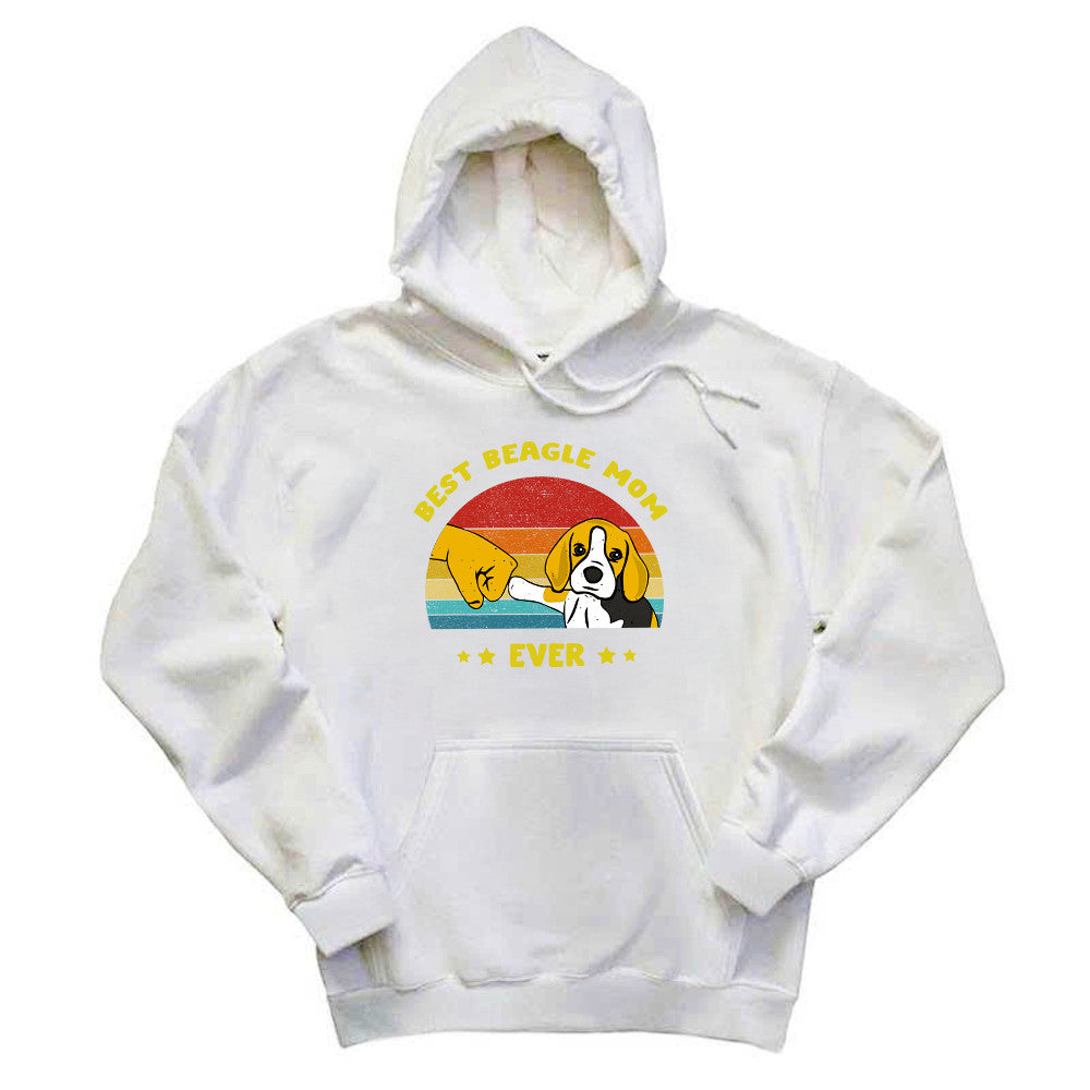 Best Beagle Mom Ever Shirt Beagle Lover Vintage Hoodie Gift For Womens