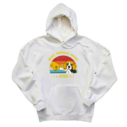 Best Beagle Mom Ever Shirt Beagle Lover Vintage Hoodie Gift For Womens