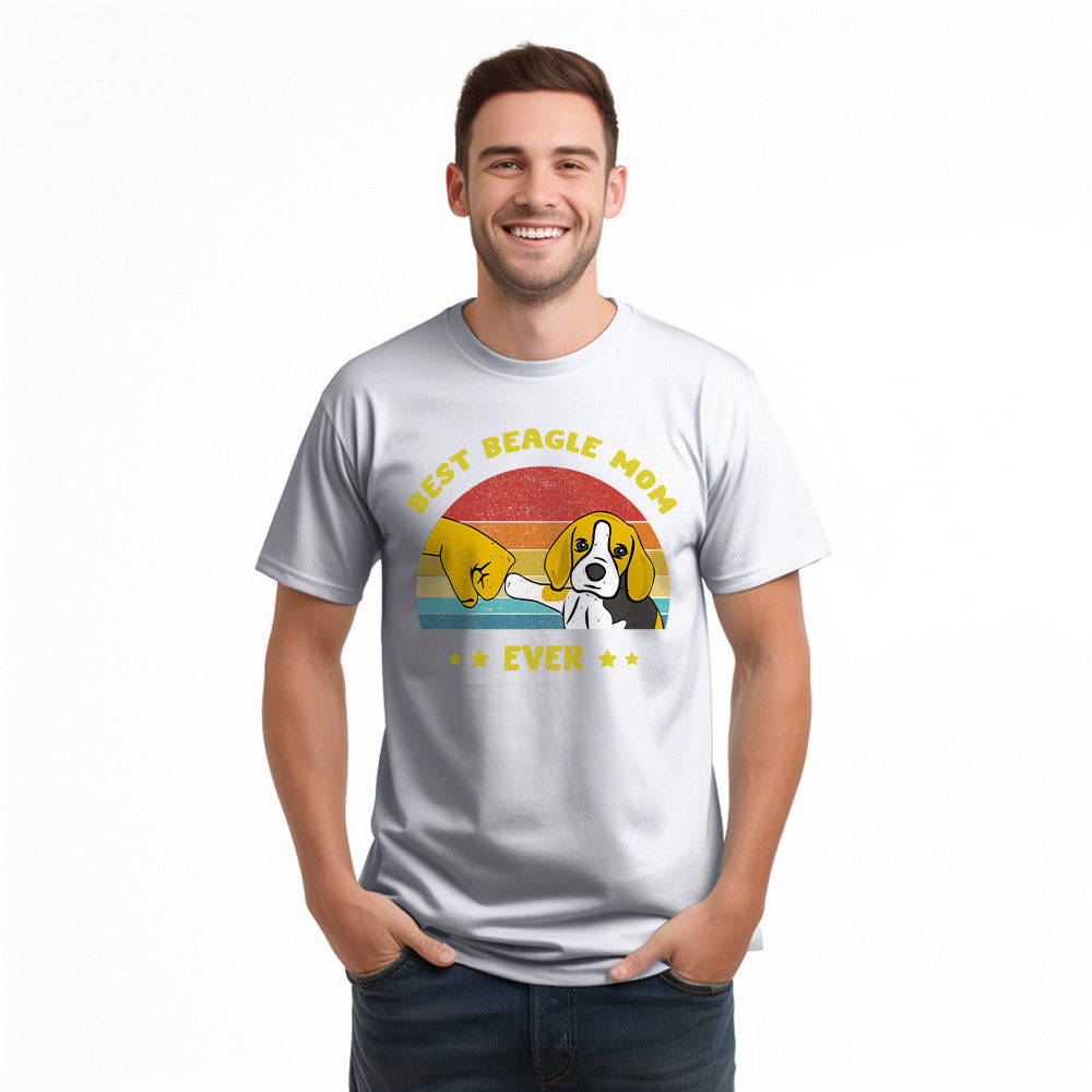 Best Beagle Mom Ever Shirt Beagle Lover Vintage T Shirt Gift For Womens