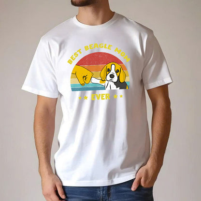 Best Beagle Mom Ever Shirt Beagle Lover Vintage T Shirt Gift For Womens