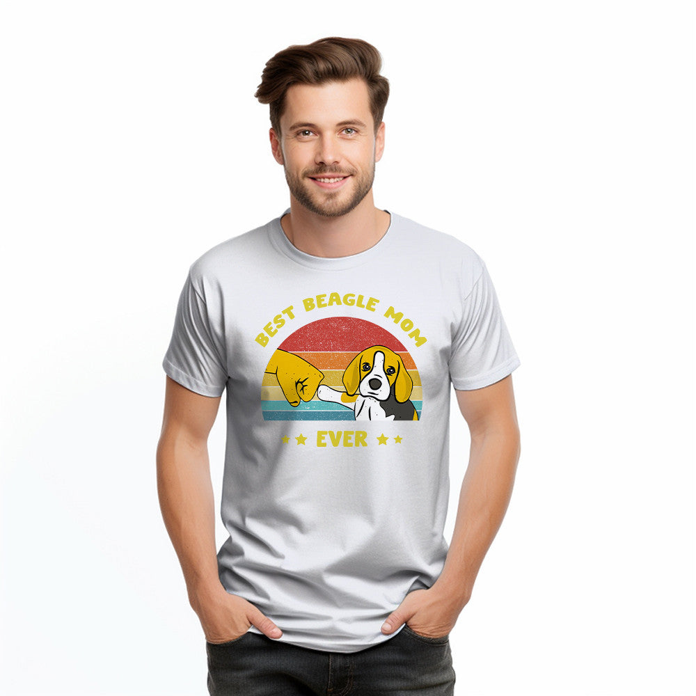 Best Beagle Mom Ever Shirt Beagle Lover Vintage T Shirt Gift For Womens