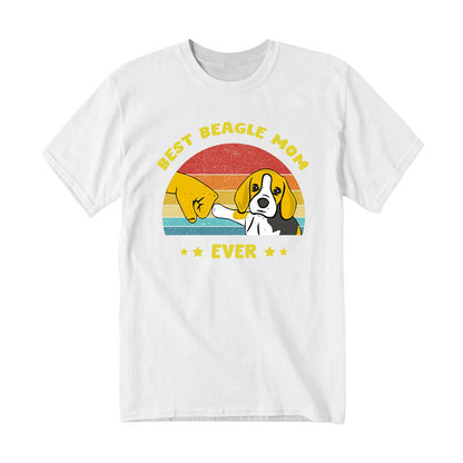 Best Beagle Mom Ever Shirt Beagle Lover Vintage T Shirt Gift For Womens